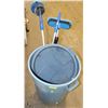 Image 1 : GARBAGE CAN WITH EXTENDABLE HOSE ATTACHMENT