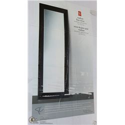 6' MIRROR FRAMED DARK CHESTNUT COLOR