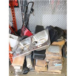 PALLET OF GOODS ESTATE INCL NEW MOEN KITCHEN SINK,