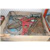 Image 1 : PALLET OF LOAD BINDERS, TURFERS, CHAIN, HOOKS AND