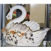Image 1 : CAPODIMONTE PORCELAIN SWAN,  MADE IN ITALY