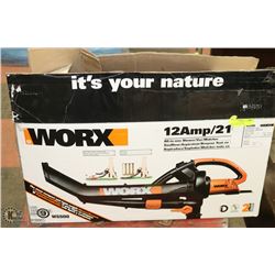 WORX 12 AMP 210MPH BLOWER/VAC/MULCHER