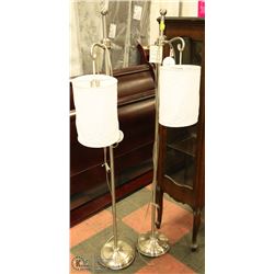 2 METAL FLOOR STANDING LAMPS