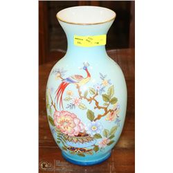 ASIAN STYLE BLUE VASE 13"H