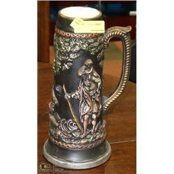 14"H STEIN - MISSING LID.