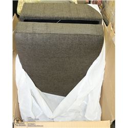 NEW IN BOX THORNHILL OTTOMAN IN CHARCOAL COLOR