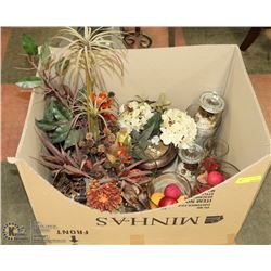 BOX OF FURNITURE STORE ACCESSORIES & SHOW