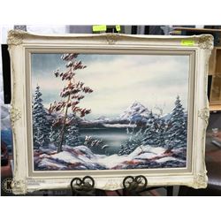 VINTAGE STYLE FRAMED ARTWORK BY T. LAAKKONEN 39X31
