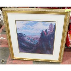 STORE CLOSURE LARGE FRAMED PICTURE