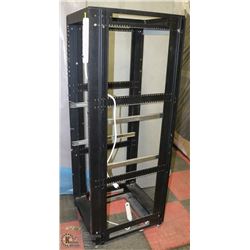 METAL SERVER RACK WITH POWER BARS