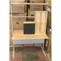 WRITING DESK WITH WALL MOUNT CABINET