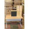 Image 1 : WRITING DESK WITH WALL MOUNT CABINET