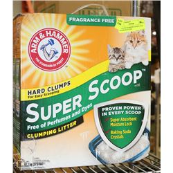 ARM AND HAMMER SUPER SCOOP. FRAGRANCE FREE