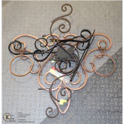 4 VARIOUS METAL PLANT HANGERS - RANGING FROM