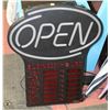 Image 1 : LED OPEN SIGN WITH DAY AND TIMES