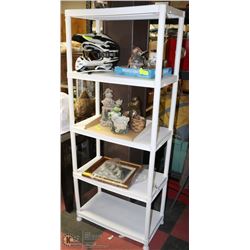 5-TIER WHITE STORAGE SHELF
