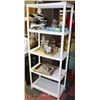 Image 1 : 5-TIER WHITE STORAGE SHELF