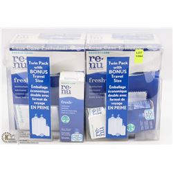 4 BOXES OF RENU FRESH - 2 ARE 355ML AND 2 ARE 60ML