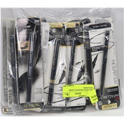 BAG WITH ASSORTED LIQUID EYELINERS