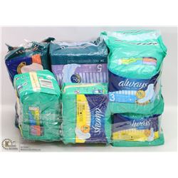 ASSORTMENT OF ALWAYS ULTRA THIN MAXI PADS