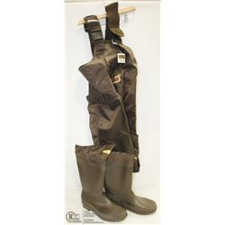 BUSHLITE OUTDOOR BIB STYLE FISHING WADDERS