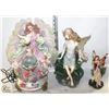Image 1 : 3 ANGELS INCL 1 WITH ILLUMINATING BULB, ALL
