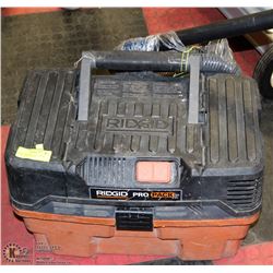 RIDGID PRO PACK SHOP VAC W/ EXTRA HOSE ( TOOLS )