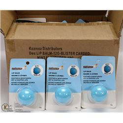 #26-BOX OF NATURAS  LIP BALM SMOOTHS & MOISTURIZES