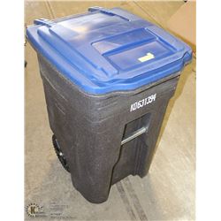 NEW TOTER BIN WITH LID & WHEELS 180L (48GAL).