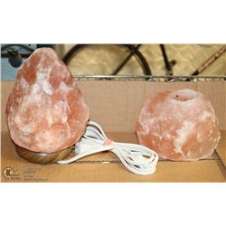 HIMALAYAN GLOW SALT LAMP & TEA LIGHT SET