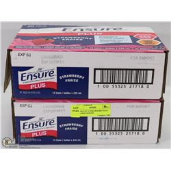 2 CASES OF 12 STRAWBERRY PLUS CALORIES ENSURE