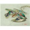 Image 7 : Zuni Inlay Pendant Necklace