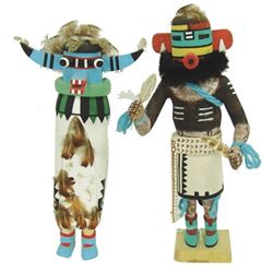 2 Kachina Carvings