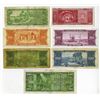 Image 2 : Banco Central de Bolivia, 1945, Group of 7 Issued Banknotes.