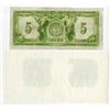 Image 2 : Canadian Bank of Commerce, 1917 $5 Banknote with Matching Proof Undertint.
