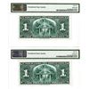 Image 2 : Bank of Canada, 1937 High Grade Sequential Banknote Pair.