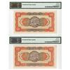 Image 2 : Bank of Taiwan, 1946 Sequential High Grade Banknote Pair.
