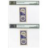 Image 2 : Bank of Taiwan, 1950 Issue High Grade Sequential Banknote Pair.