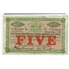 Image 2 : Bank of India, Australia & China, 1922 "Shanghai" Branch Issue Banknote.