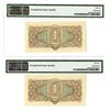 Image 2 : State Treasury Note, 1934 "Gold Ruble" High Grade Sequential Banknote Pair.