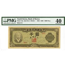 Bank of Korea, 1952 / 4285 Issued Banknote.