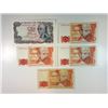 Image 1 : Banco De Espana, Assortment of 5 Replacement Notes, ca.1970 to 1980.