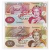 Image 1 : Government of St. Helena, 2004 Issue Specimen Pair of Notes.