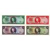 Image 1 : Central Bank of Trinidad and Tabago, L.1964 Banknote Quartet.