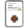 Image 1 : Canada, 1933 1 Cent, NGC MS 65 RB