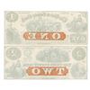 Image 2 : Union County Bank, 1859 Obsolete Banknote Pair.