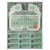 Image 1 : Fourth Liberty Loan for $50, 1918, Issued with 36 Coupons.