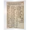 Image 2 : Manifest of the Boat Montgomery of Albany from 1828 with the mileage each Passenger Travelled and 18