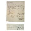 Image 1 : Receipts and I.O.U's ca.1781-1797 for Clothing for the Army During the Revolution.