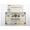 Image 1 : Gettysburg National Bank 1857 Stock Certificate and CD, 1898